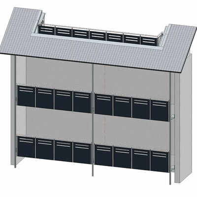 Geländer mit individuellem Lochblech