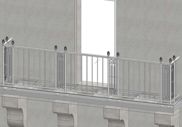 Volksbad Historische Außengeländer